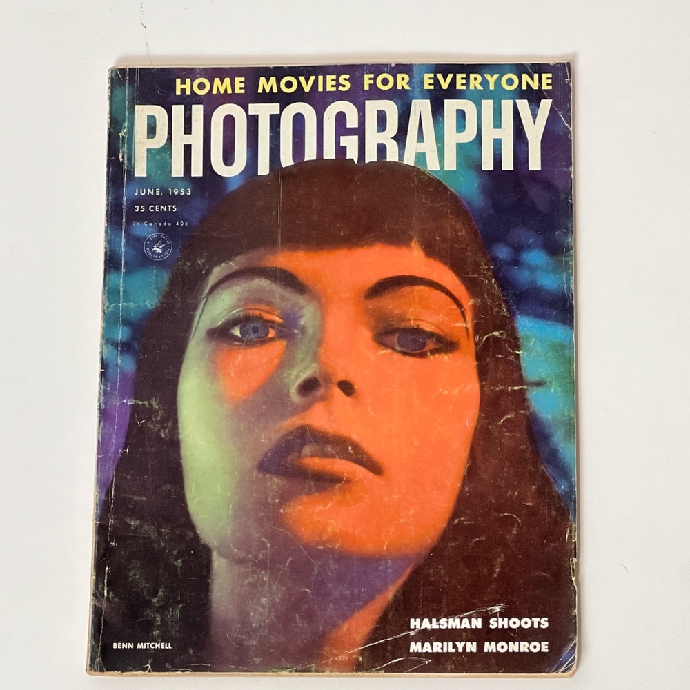 Collection item - rare photography magazine - Marilyn Monroe photos - 1953